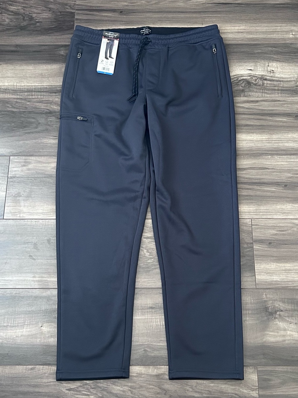 Weatherproof Vintage Men's Large Gray Tech Fleece Sweatpants Relaxed Fit New